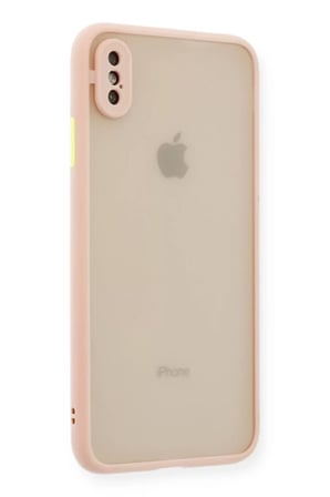 Newface Apple iPhone XS Max Kılıf Montreal Silikon Kapak - Pembe