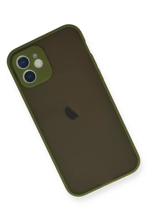 Newface Apple iPhone 12 Mini Kılıf Montreal Silikon Kapak - Açık Yeşil