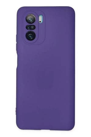 Newface Xiaomi Poco F3 Kılıf Nano içi Kadife Silikon - Mor