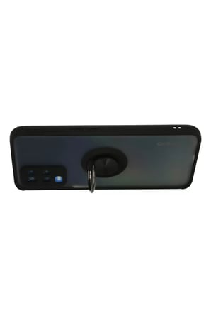 Newface Oppo A54 4G Kılıf Montreal Yüzüklü Silikon Kapak - Siyah