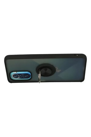 Newface Xiaomi Redmi K40 Kılıf Montreal Yüzüklü Silikon Kapak - Siyah