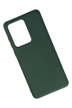 Newface Samsung Galaxy S20 Ultra Kılıf Nano içi Kadife Silikon - Koyu Yeşil
