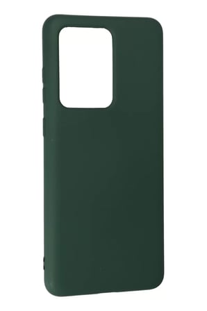 Newface Samsung Galaxy S20 Ultra Kılıf Nano içi Kadife Silikon - Koyu Yeşil