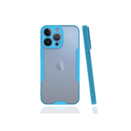 Newface Apple iPhone 13 Pro Kılıf Platin Silikon - Mavi