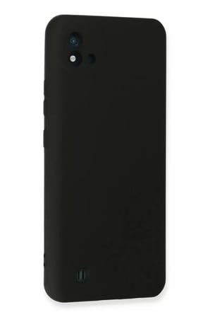 Newface Realme C11 2021 Kılıf Nano içi Kadife Silikon - Siyah