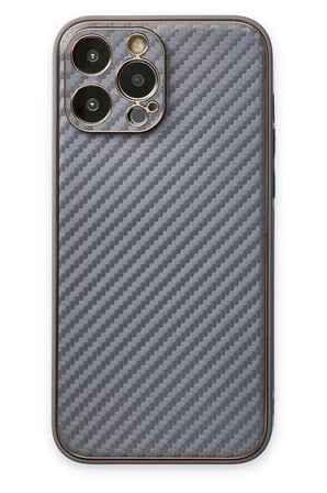 Newface Apple iPhone 13 Pro Max Kılıf Coco Karbon Silikon - Gri
