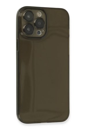 Newface Apple iPhone 13 Pro Max Kılıf Fly Lens Silikon - Siyah