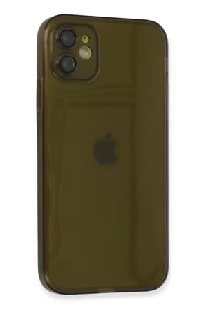 Newface Apple iPhone 12 Kılıf Fly Lens Silikon - Siyah