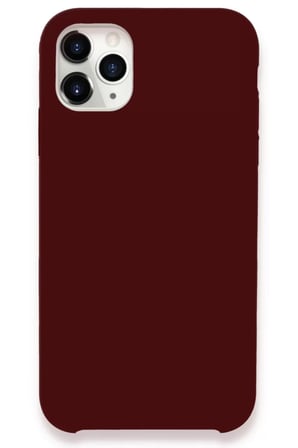 Newface Apple iPhone 11 Pro Max Kılıf Lansman Legant Silikon - Bordo