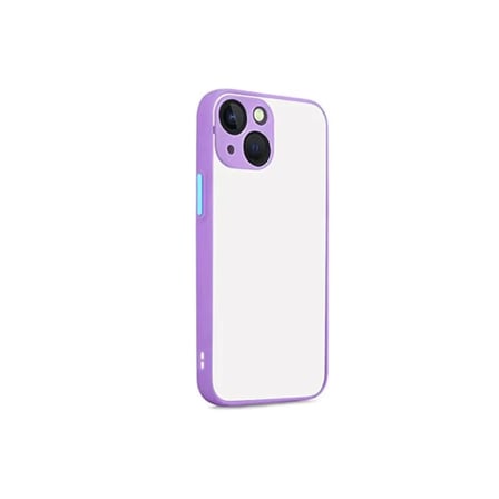 Newface Apple iPhone 13 Kılıf Montreal Silikon Kapak - Mor