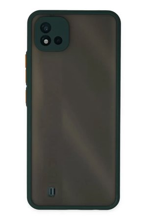 Newface Realme C11 2021 Kılıf Montreal Silikon Kapak - Yeşil
