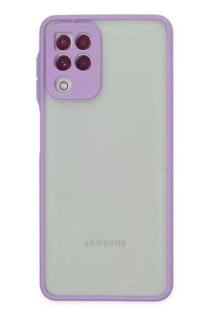 Newface Samsung Galaxy A22 Kılıf Montreal Silikon Kapak - Mor