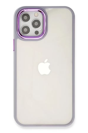 Newface Apple iPhone 12 Pro Max Kılıf Dora Kapak - Lila