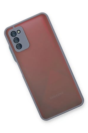 Newface Samsung Galaxy A03S Kılıf Montreal Silikon Kapak - Gri