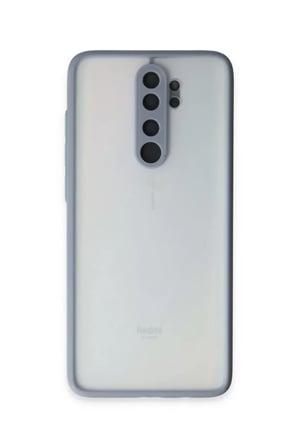 Newface Xiaomi Redmi Note 8 Pro Kılıf Montreal Silikon Kapak - Gri
