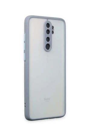 Newface Xiaomi Redmi Note 8 Pro Kılıf Montreal Silikon Kapak - Gri