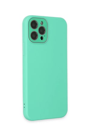 Newface Apple iPhone 12 Pro Kılıf Lansman Glass Kapak - Turkuaz