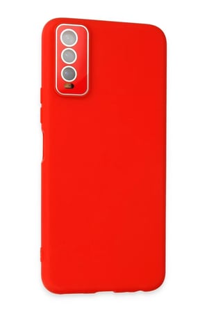 Newface Vivo Y11S Kılıf Lansman Glass Kapak - Kırmızı
