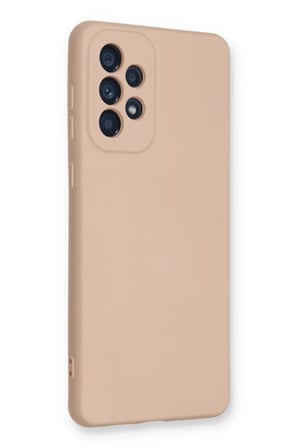 Newface Samsung Galaxy A53 5G Kılıf Nano içi Kadife Silikon - Pudra