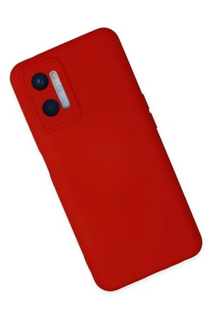 Newface Oppo A96 Kılıf Nano içi Kadife Silikon - Kırmızı