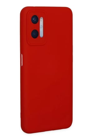 Newface Oppo A96 Kılıf Nano içi Kadife Silikon - Kırmızı