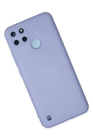 Newface Realme C25Y Kılıf Nano içi Kadife Silikon - Lila