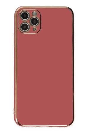 Newface Apple iPhone 11 Pro Max Kılıf Volet Silikon - Kırmızı