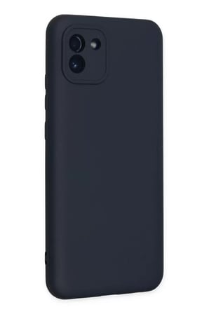 Newface Samsung Galaxy A03 Kılıf Nano içi Kadife Silikon - Lacivert