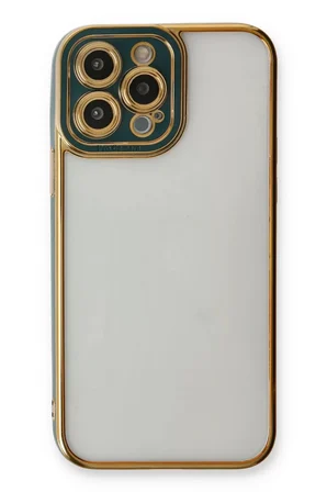 Newface Apple iPhone 14 Pro Kılıf Liva Lens Silikon - Yeşil