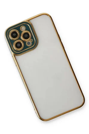 Newface Apple iPhone 14 Pro Kılıf Liva Lens Silikon - Yeşil