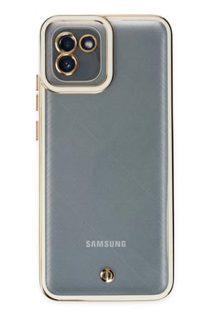 Newface Samsung Galaxy A03 Kılıf Liva Lens Silikon - Beyaz