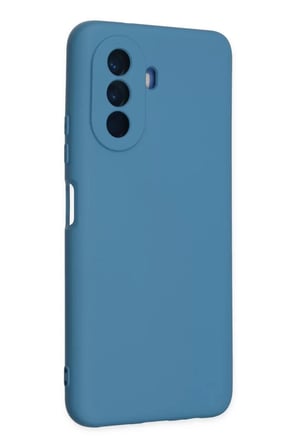 Newface Huawei Nova Y70 Kılıf Nano içi Kadife Silikon - Mavi