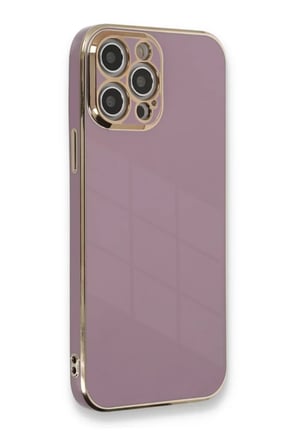 Newface Apple iPhone 12 Pro Kılıf Volet Silikon - Mor