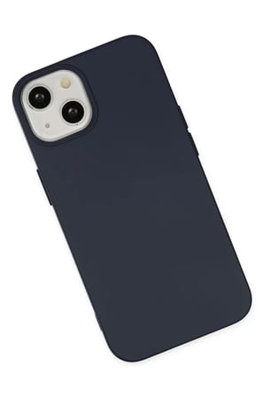 Newface Apple iPhone 14 Kılıf Nano içi Kadife Silikon - Lacivert