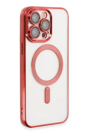 Newface Apple iPhone 14 Pro Kılıf Kross Magneticsafe Kapak - Kırmızı