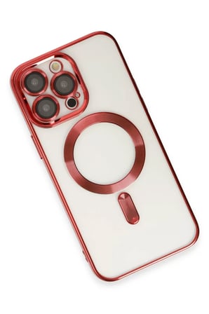 Newface Apple iPhone 14 Pro Kılıf Kross Magneticsafe Kapak - Kırmızı