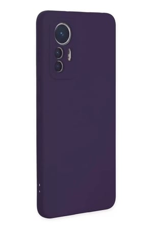Newface Xiaomi Mi 12 Lite Kılıf Nano içi Kadife Silikon - Mor