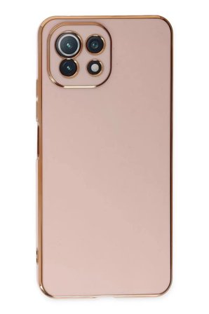 Newface Xiaomi Mİ 11 Lite Kılıf Volet Silikon - Pembe