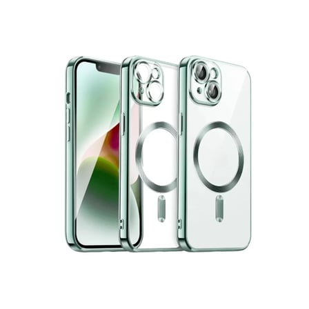 Newface Apple iPhone 13 Kılıf Kross Magneticsafe Kapak - Koyu Yeşil