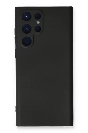 Newface Samsung Galaxy S23 Ultra Kılıf Nano içi Kadife Silikon - Siyah