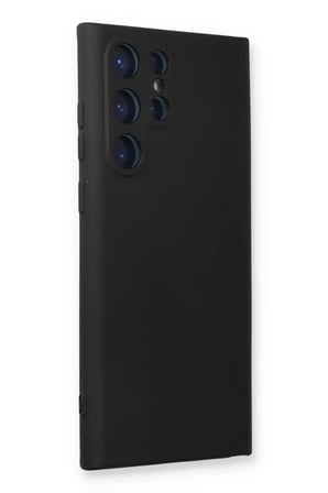 Newface Samsung Galaxy S23 Ultra Kılıf Nano içi Kadife Silikon - Siyah