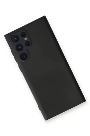 Newface Samsung Galaxy S23 Ultra Kılıf Nano içi Kadife Silikon - Siyah