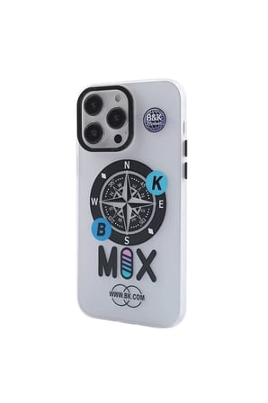Newface Apple iPhone 13 Pro Kılıf Apollo Magneticsafe Desenli Kapak - Apollo Şeffaf - 3