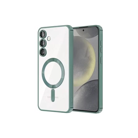 Newface Samsung Galaxy S23 Kılıf Kross Magneticsafe Kapak - Koyu Yeşil