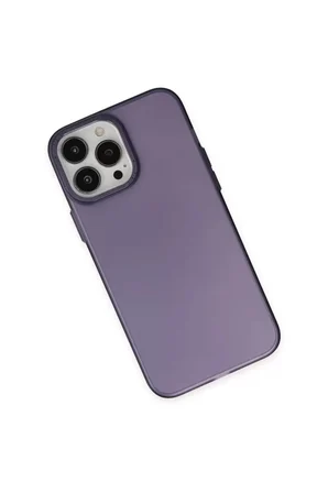 Newface Apple iPhone 14 Pro Kılıf Modos Metal Kapak - Derin Mor