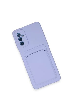 Newface Samsung Galaxy A14 4G Kılıf Kelvin Kartvizitli Silikon - Lila