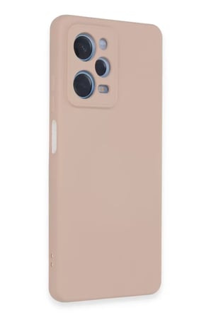 Newface Xiaomi Redmi Note 12 Pro 5G Kılıf Nano içi Kadife Silikon - Pudra