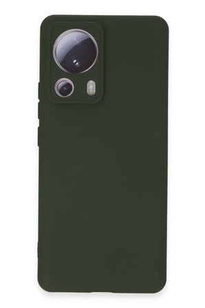 Newface Xiaomi Mi 13 Lite Kılıf Nano içi Kadife Silikon - Koyu Yeşil