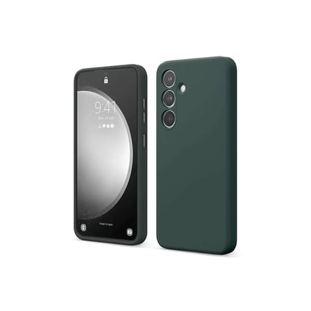 Newface Samsung Galaxy A14 4G Kılıf First Silikon - Koyu Yeşil