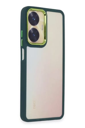 Newface Realme C55 Kılıf Dora Kapak - Haki Yeşil